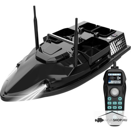 FLYTEC V803 GPS HORGÁSZ ETETŐHAJÓ 12.000 MAH-s AKKUMULÁTORRAL, HORDTÁSKÁVAL
