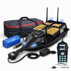 FLYTEC V803 GPS HORGÁSZ ETETŐHAJÓ 12.000 MAH-s AKKUMULÁTORRAL, HORDTÁSKÁVAL