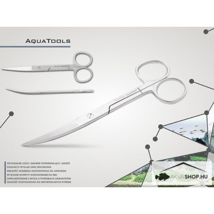 Nattec AquaTools hajlított olló 14cm